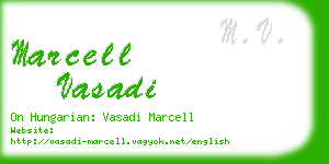 marcell vasadi business card